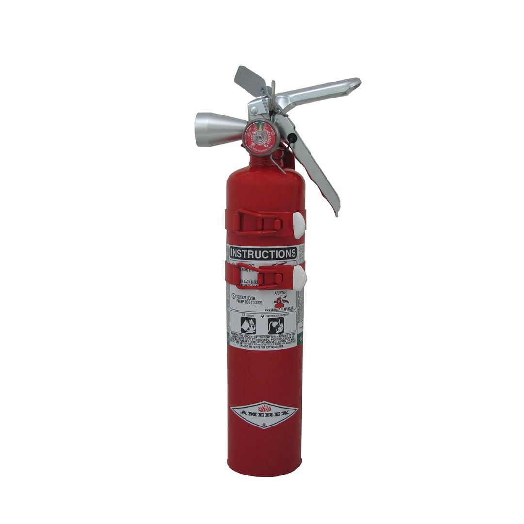 Amerex B479T 5lb Purple K Fire Extinguisher – Aluminum Valve, Bracket Included